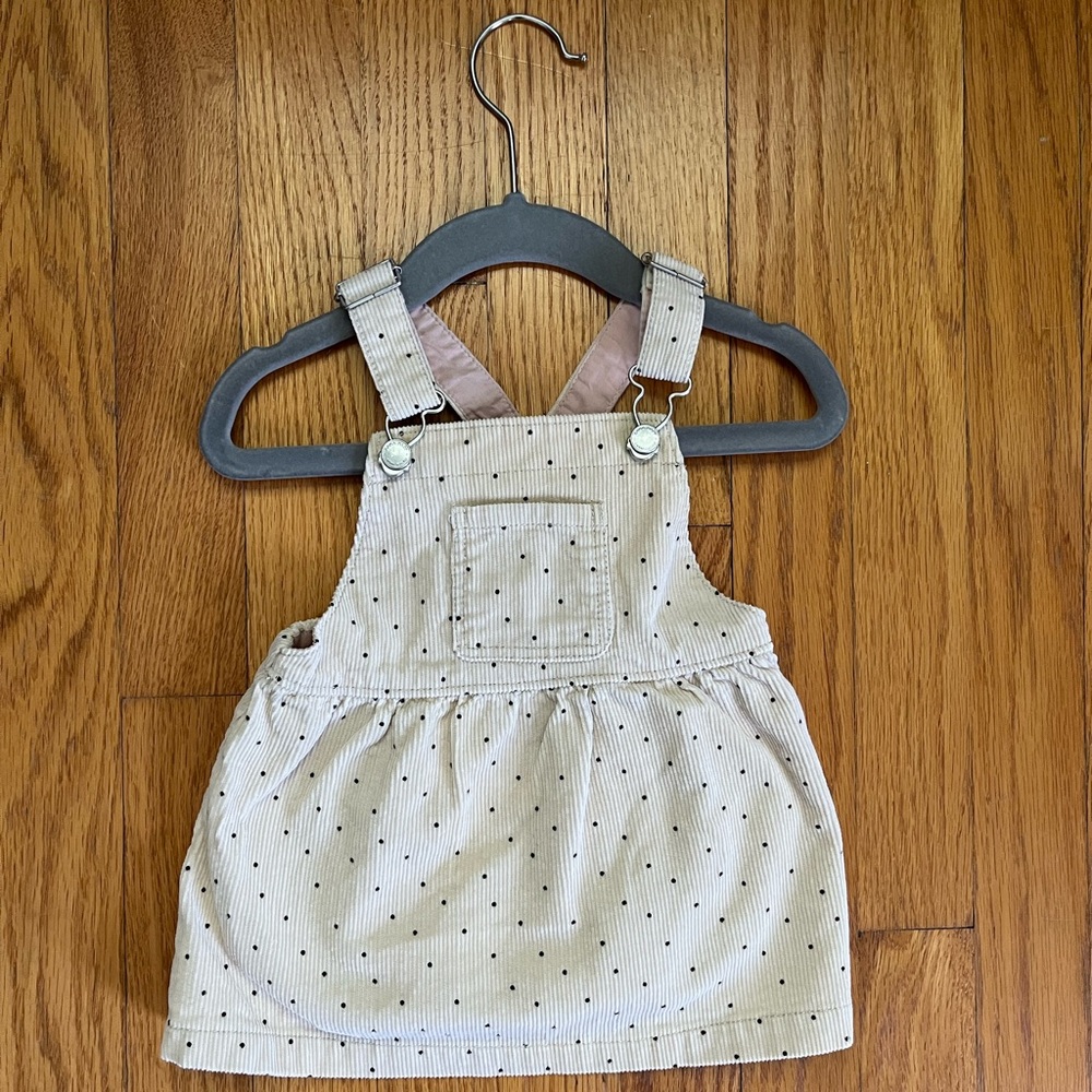 Zara Corduroy Overall Dress